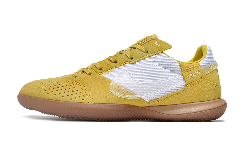 Tênis Futsal Nike Street Gato IC - Amarela e Branca