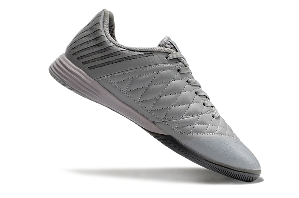 Tênis Futsal Nike Lunar Gato IC - Cinza e Roxa