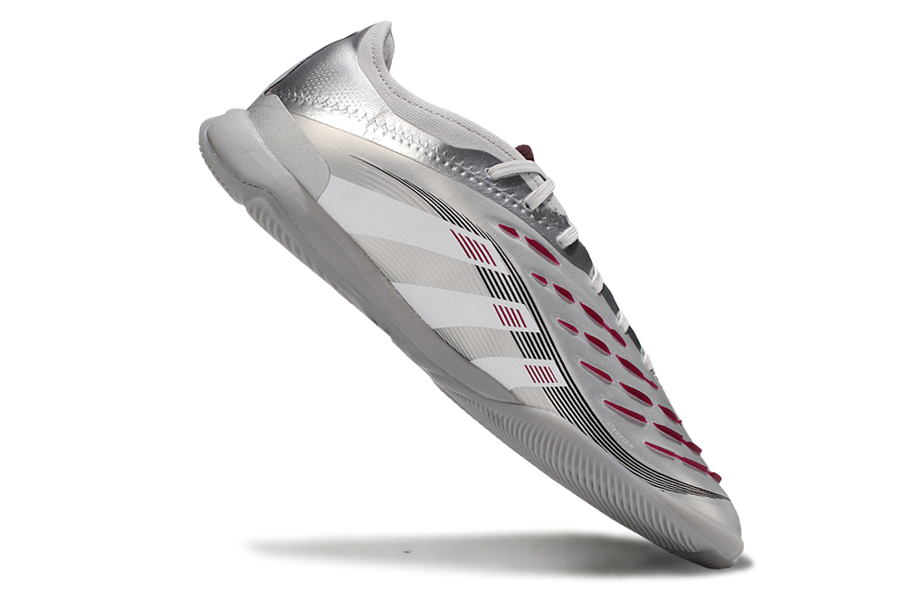 Tênis Futsal Adidas Predator Elite Fold-Over Tongue IC - Prata