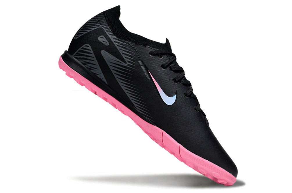 Chuteira Society Nike Air Zoom Mercurial Vapor 16 Elite TF - Preta e Rosa