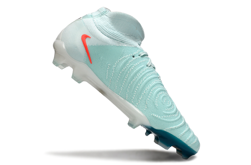 Chuteira Nike Phantom Luna Elite FG - Branca e azul - Pack Mad Energy