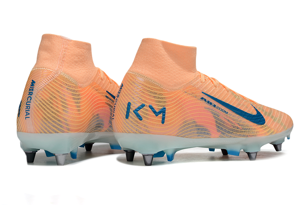 Chuteira Nike Zoom Mercurial SuperFly 10 Elite SG - Laranja e Azul