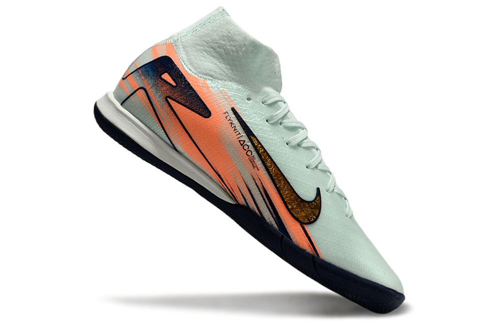 Chuteira Futsal Nike Air Zoom Mercurial Superfly 10 Elite  IC - Azul e Laranja
