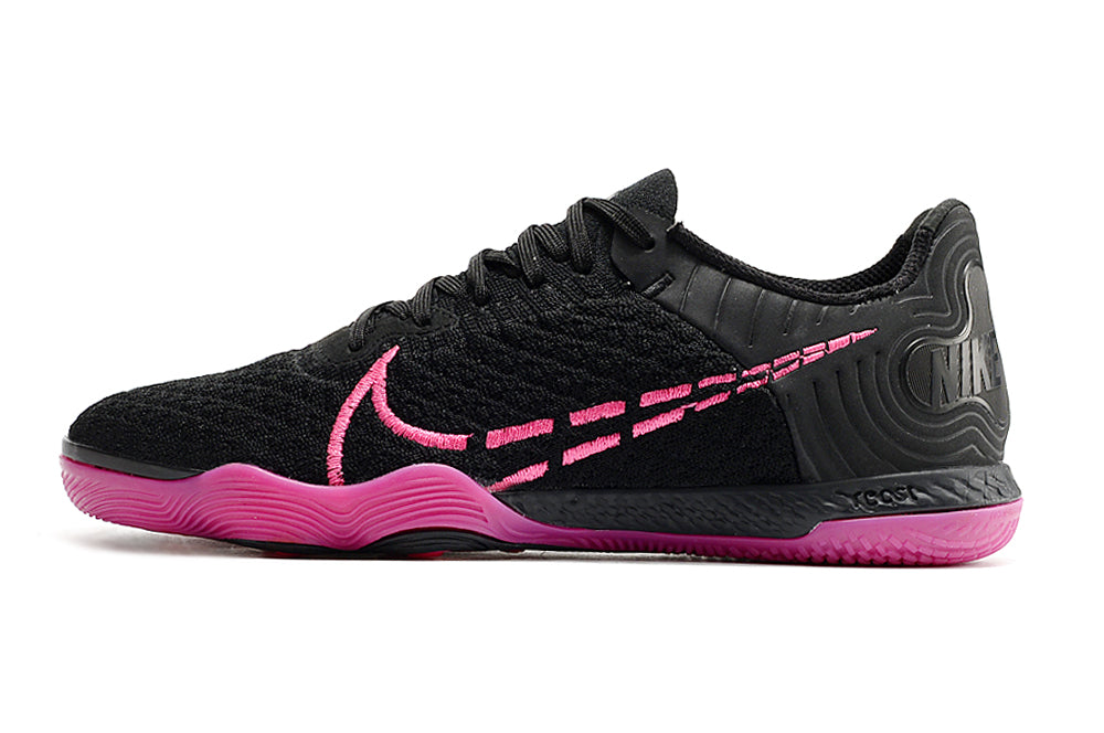 Tênis Futsal Nike React Gato IC - Preta e Rosa