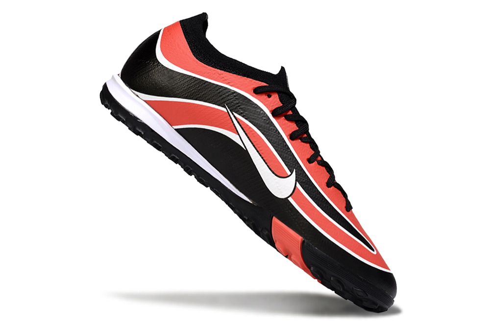 Chuteira Society Nike Air Zoom Mercurial Vapor 16 Elite TF - Laranja, Preta e Branca