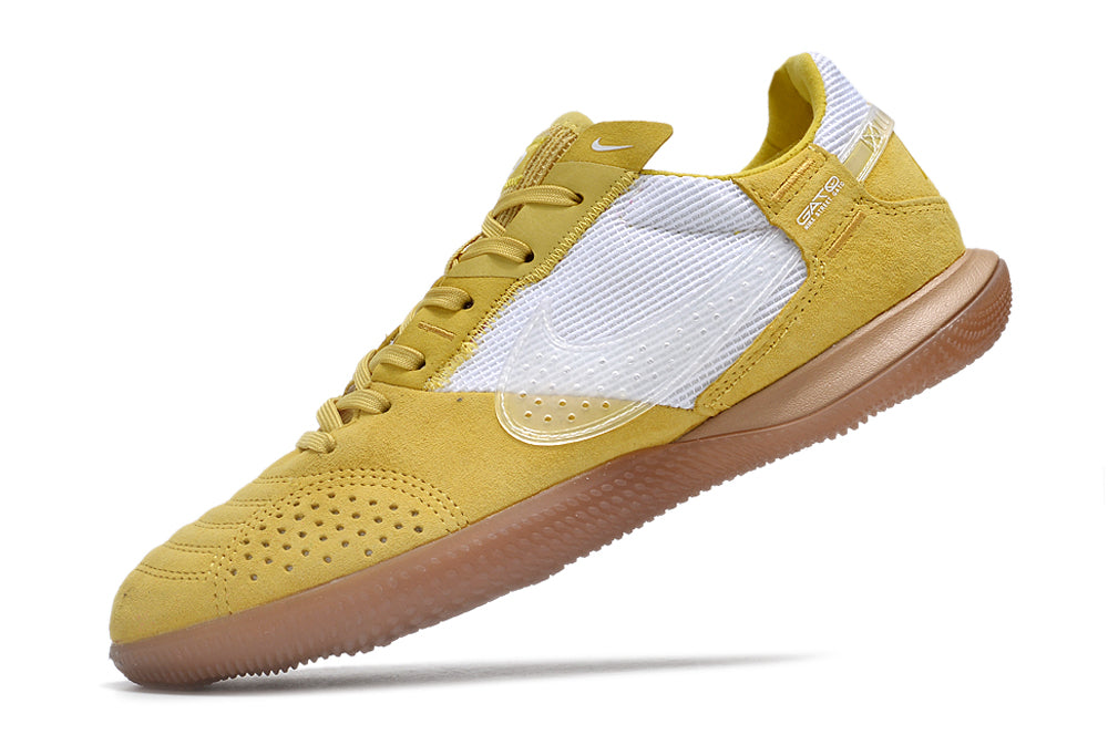 Tênis Futsal Nike Street Gato IC - Amarela e Branca