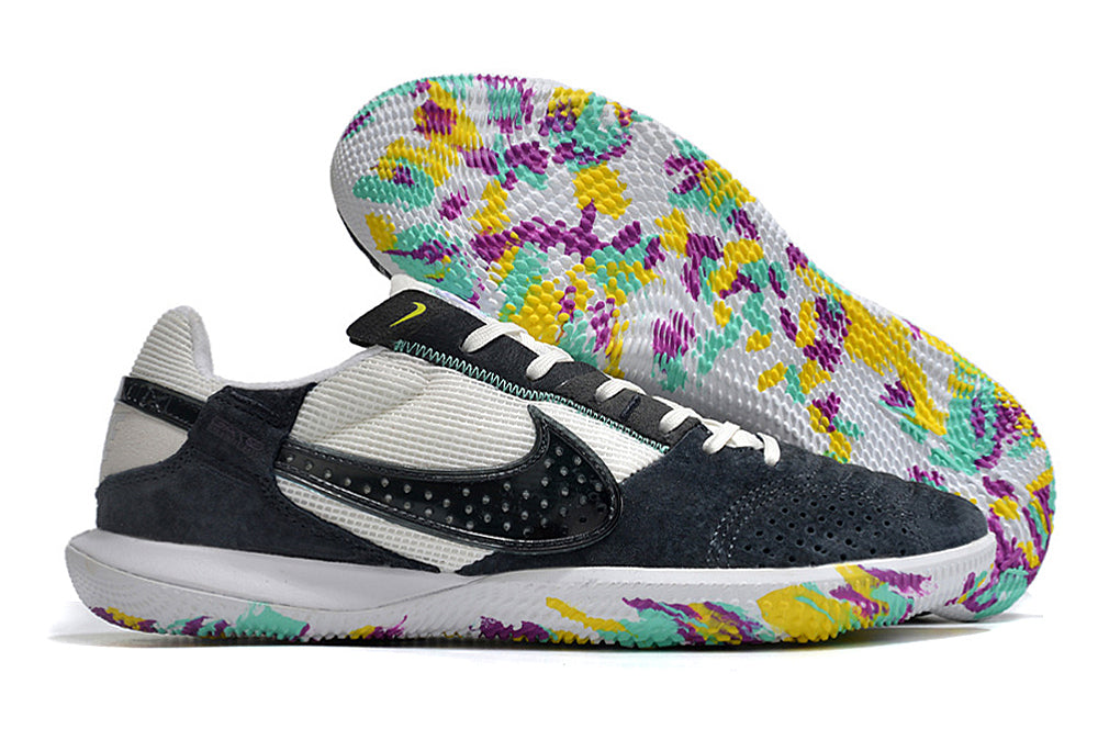 Tênis Futsal Nike Street Gato IC - Branca e Preta