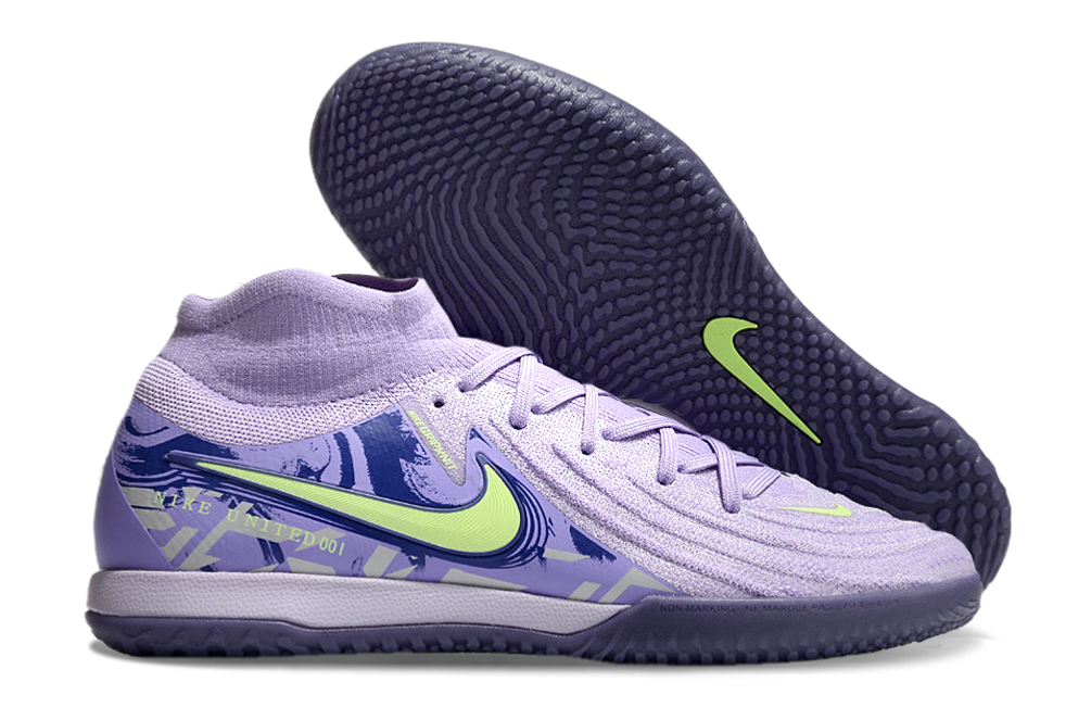 Tênis Futsal Nike Phantom Luna IC - Roxa e Verde
