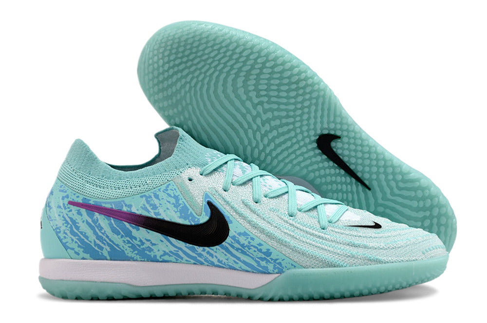 Tênis Futsal Nike Phantom GX II IC - Azul, Roxa e Preta