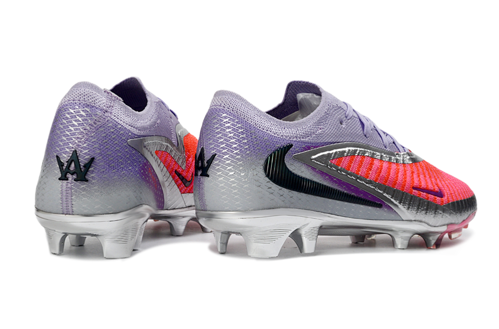 Chuteira Nike Phantom 6 Elite FG - Vermelha, Prata e Roxa