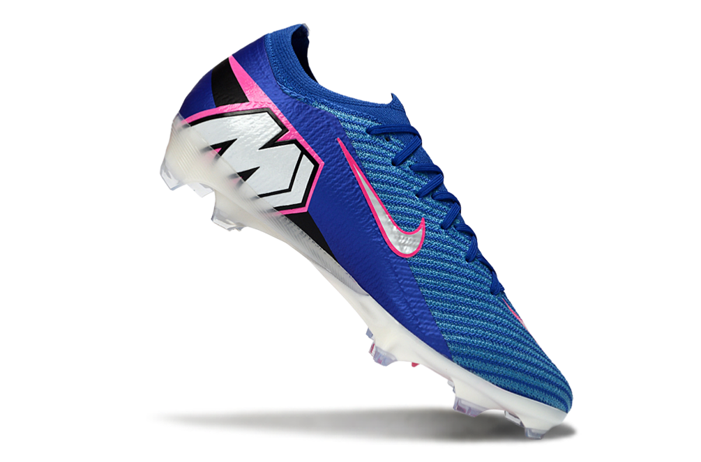 Chuteira Nike Air Zoom Mercurial Vapor 16 Elite FG - Azul, Branca e Rosa - Attack Pack