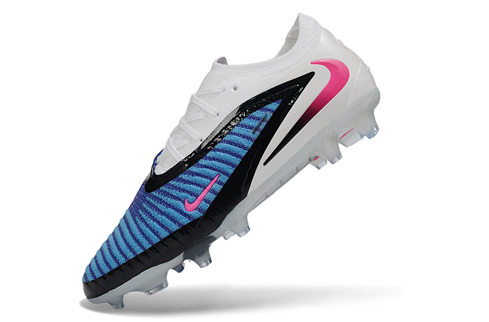 Chuteira Nike Phantom 6 Elite FG - Azul, Branca e Rosa - Attack Pack