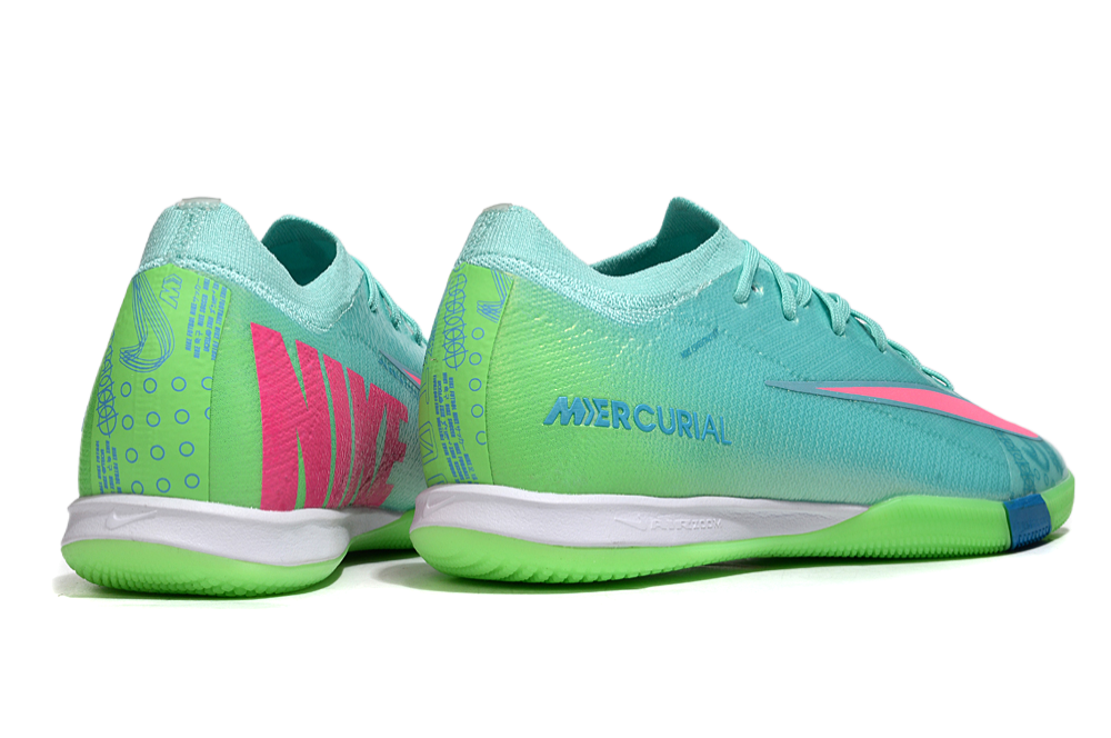 Chuteira Futsal Nike Mercurial Air Zoom Vapor 16 IC - Azul e Verde