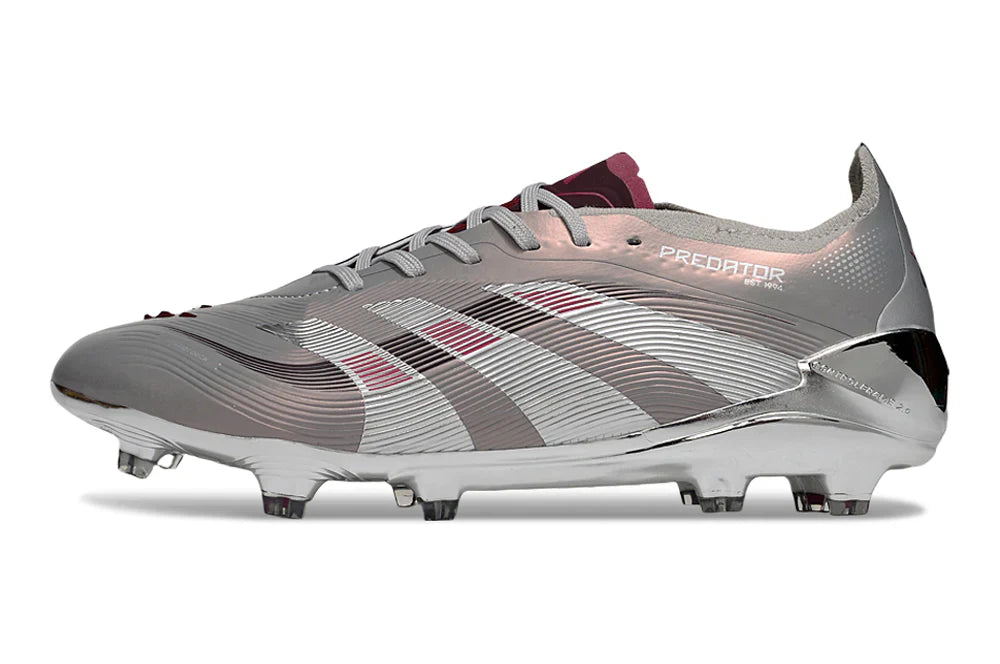 Chuteira Adidas Predator Elite Bellingham FG - Prata