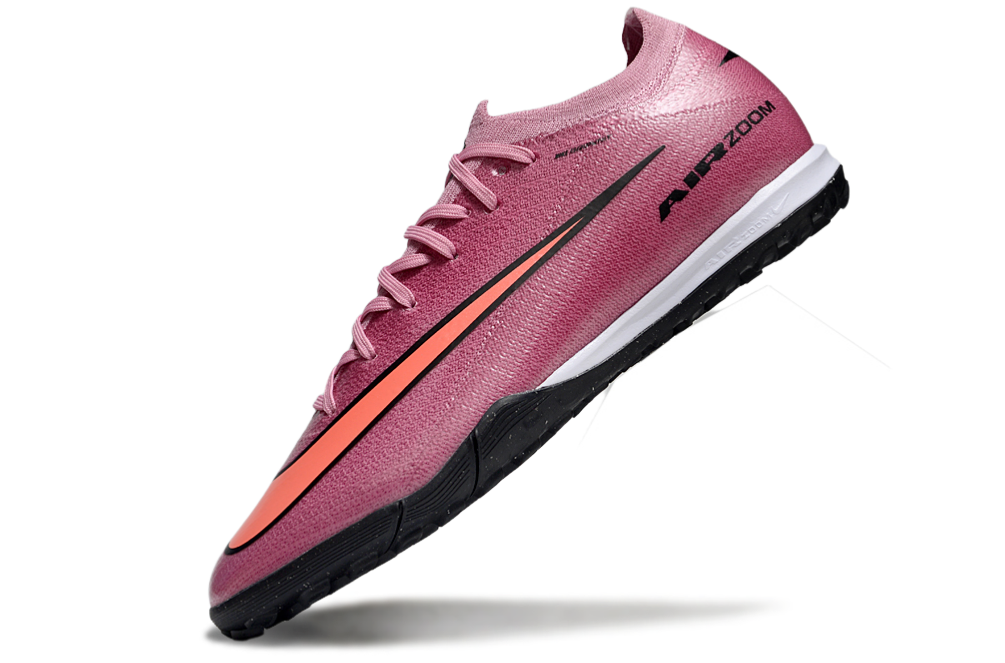 Chuteira Society Nike Air Zoom Mercurial Vapor 16 Elite TF - Rosa, Vermelha e Preta - Scary Good Pack