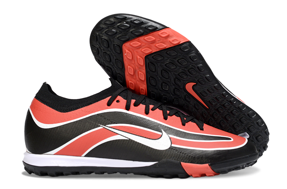 Chuteira Society Nike Air Zoom Mercurial Vapor 16 Elite TF - Laranja, Preta e Branca