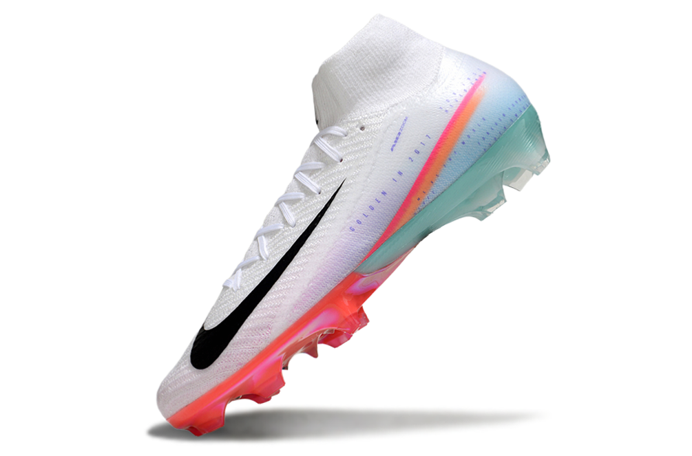 Chuteira Nike Air Zoom Mercurial Superfly 10 Sam Kerr Elite FG - Branca, Rosa e Azul