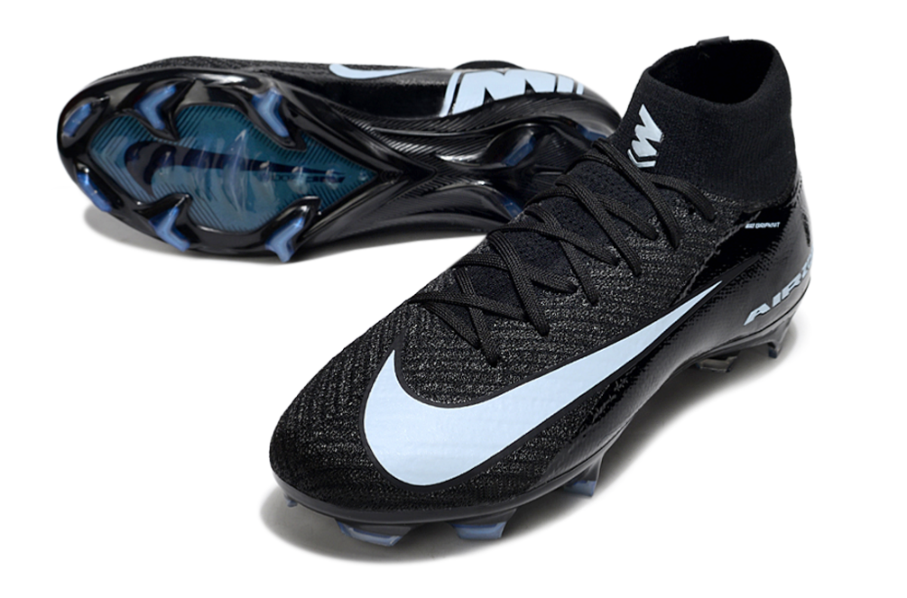 Chuteira Nike Air Zoom Mercurial Superfly 10 Elite FG - Preta e Azul - Shadow Pack