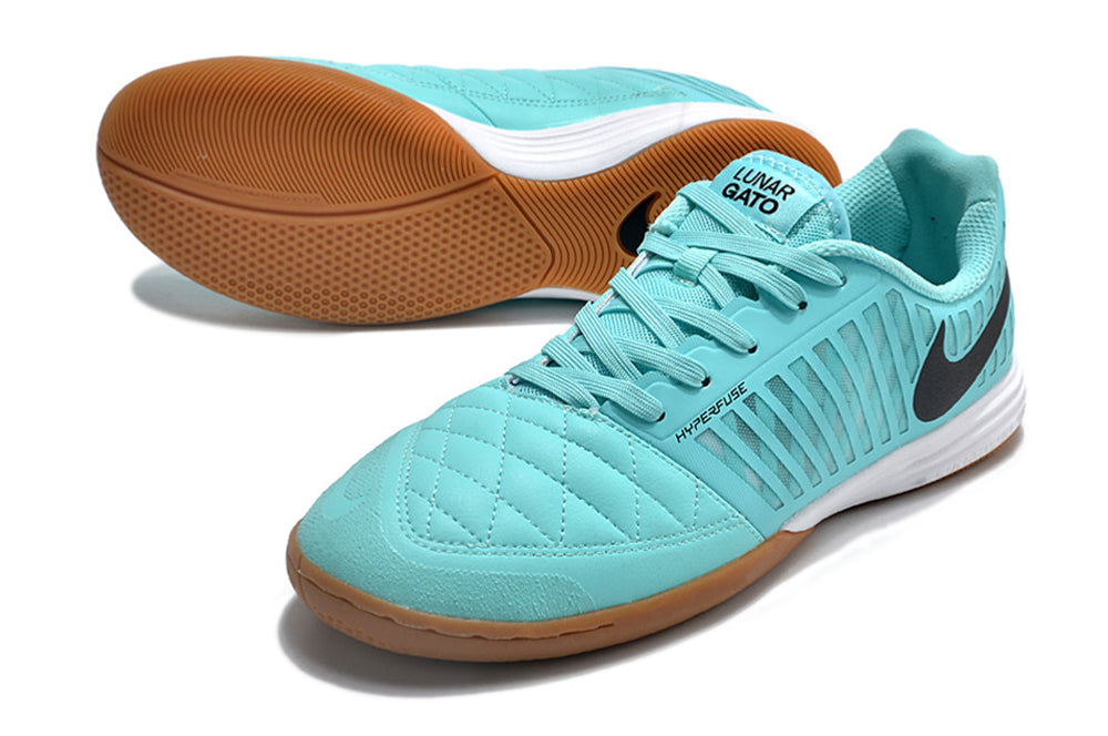 Tênis Futsal Nike Lunar Gato IC - Azul e Preta