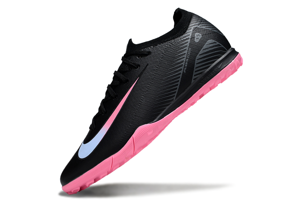 Chuteira Society Nike Air Zoom Mercurial Vapor 16 Elite TF - Preta e Rosa
