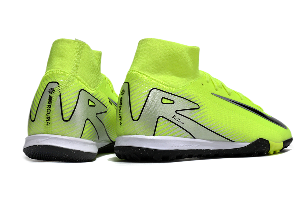 Chuteira Futsal Nike Air Zoom Mercurial Superfly 10 Elite  IC - Verde, Prata e Preta