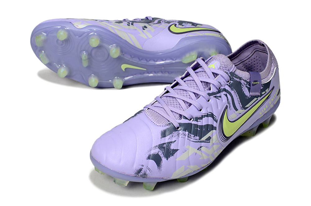 Chuteira Nike Tiempo Legend 10 FG -  Roxa e Verde - Pack United
