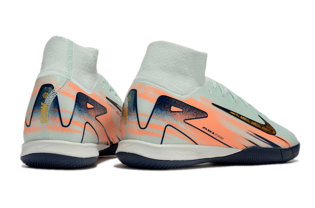 Chuteira Futsal Nike Air Zoom Mercurial Superfly 10 Elite  IC - Azul e Laranja