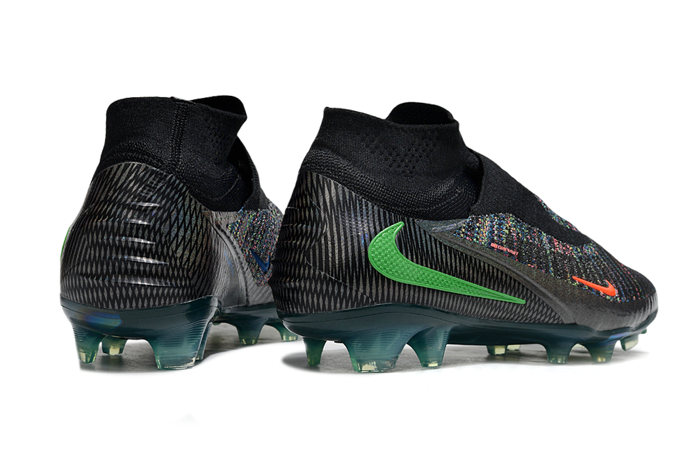 Chuteira Nike Phantom 6 Elite FG - Preto e Verde - EA FC