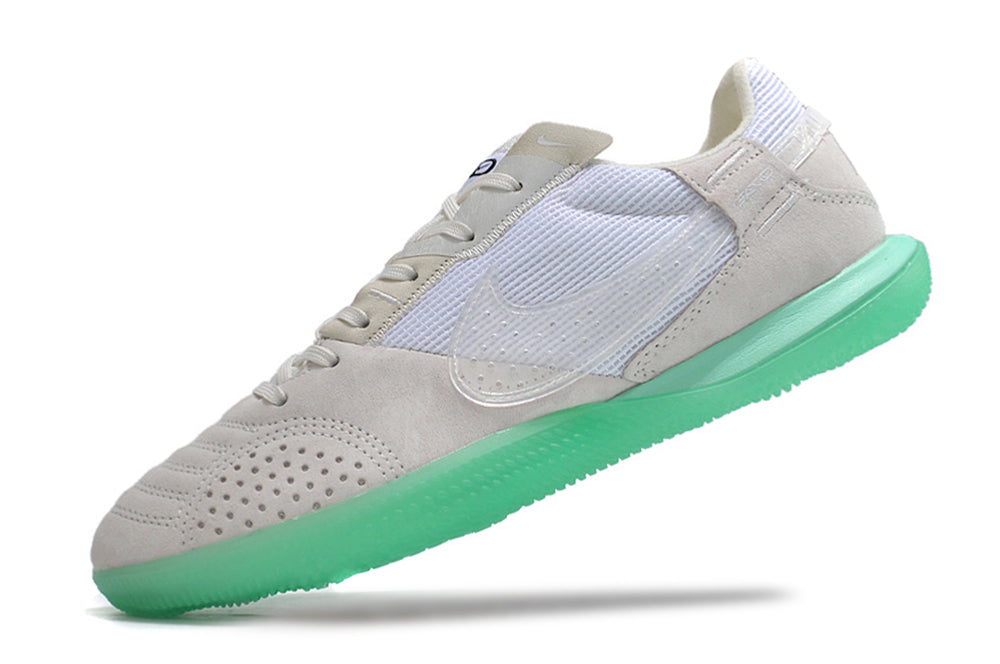 Tênis Futsal Nike Street Gato IC - Branca e Verde