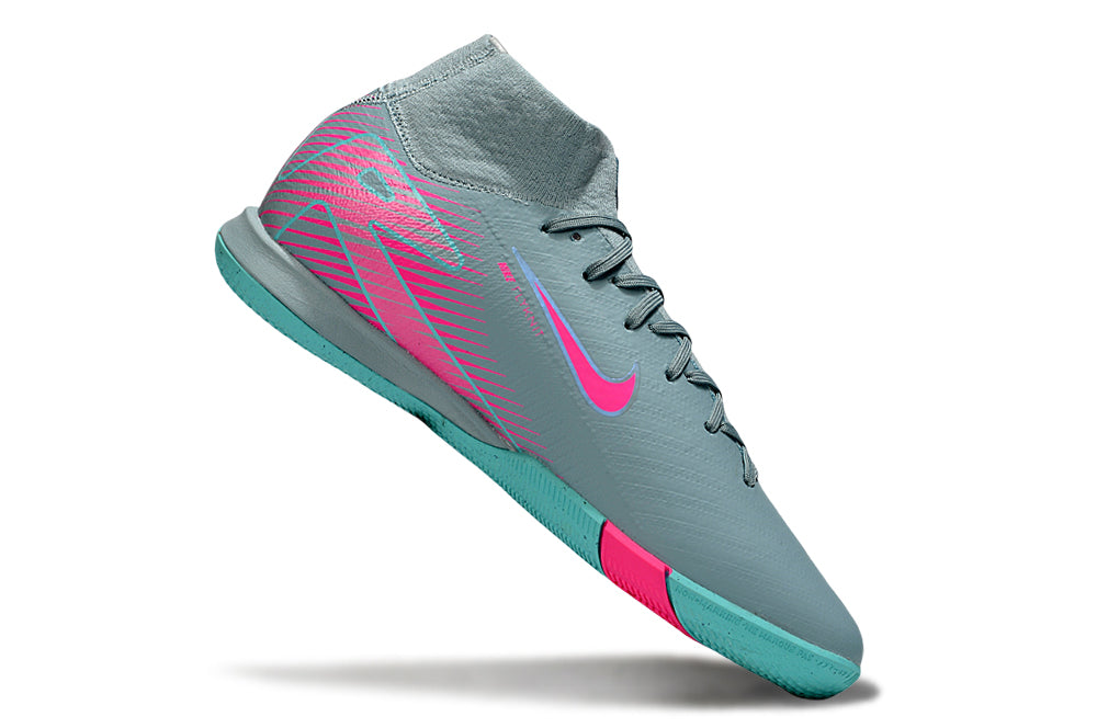 Chuteira Futsal Nike Air Zoom Mercurial Superfly 10 Elite  IC - Azul e Rosa