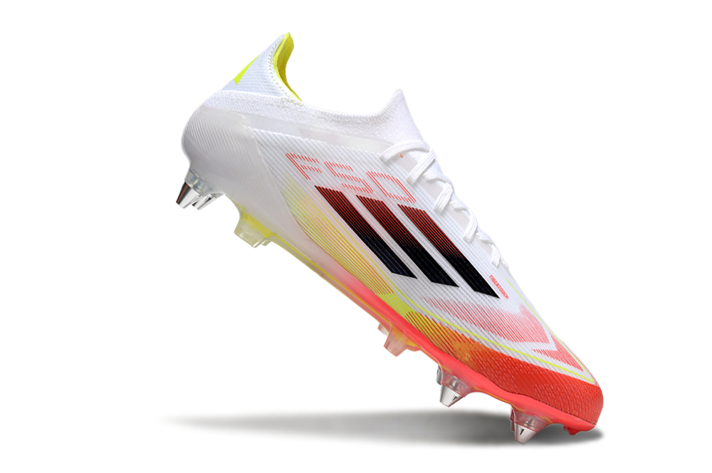 Chuteira Adidas F50 Elite SG - Branco e Laranja