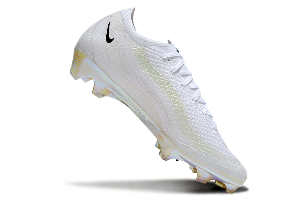 Chuteira Nike Mercurial  Air Max 95 Elite FG - Branca e Laranja