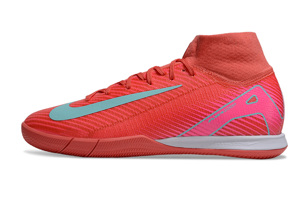 Chuteira Futsal Nike Air Zoom Mercurial Superfly 10 Elite  IC - Vermelha, Rosa e Azul