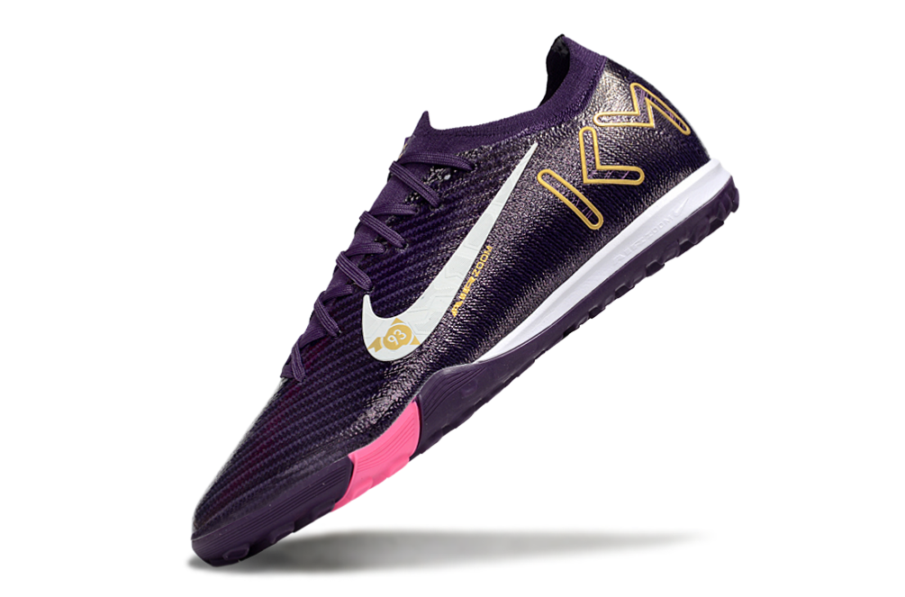 Chuteira Society Nike Air Zoom Mercurial Kylian Mbappe Vapor 16 Elite TF - Roxa