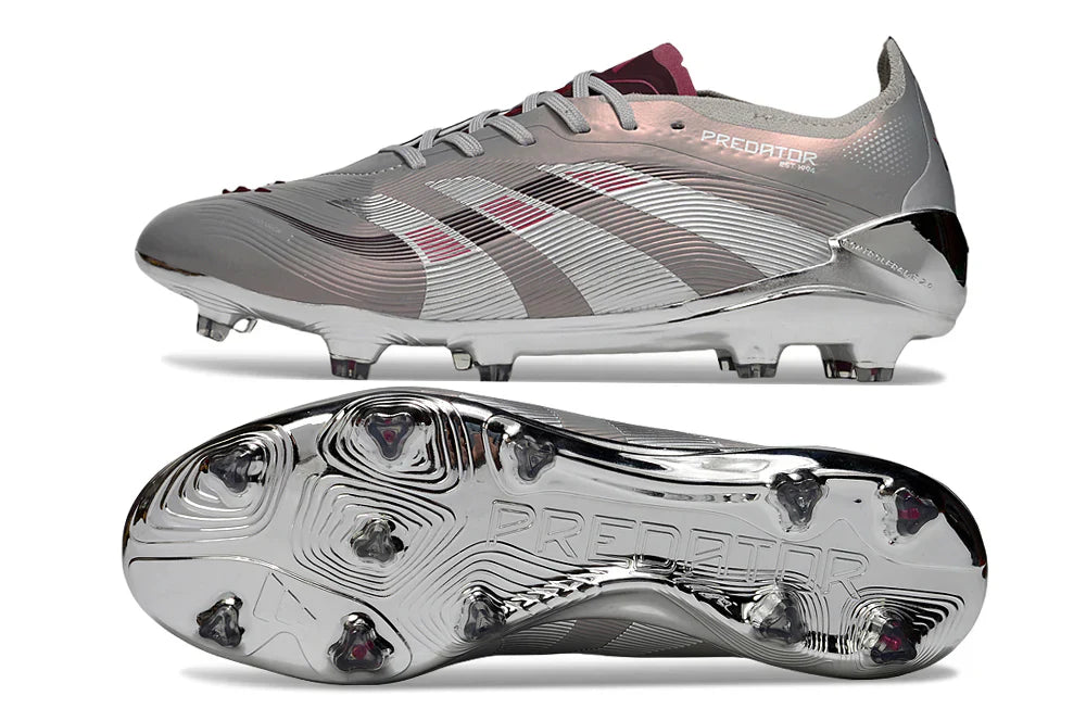 Chuteira Adidas Predator Elite Bellingham FG - Prata
