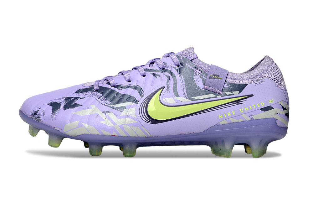 Chuteira Nike Tiempo Legend 10 FG -  Roxa e Verde - Pack United