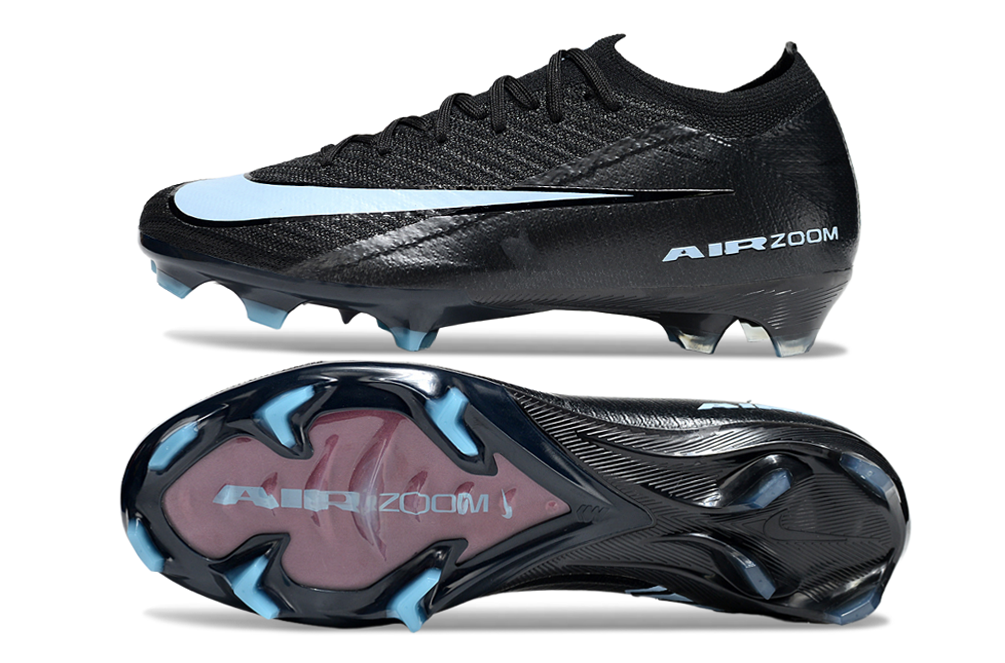 Chuteira Nike Air Zoom Mercurial Vapor 16 Elite FG - Preta e Azul - Shadow Pack