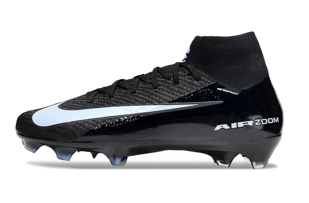 Chuteira Nike Air Zoom Mercurial Superfly 10 Elite FG - Preta e Azul - Shadow Pack