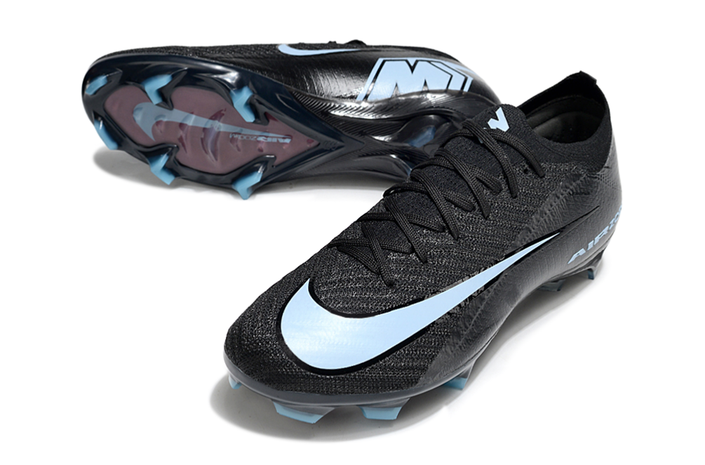 Chuteira Nike Air Zoom Mercurial Vapor 16 Elite FG - Preta e Azul - Shadow Pack
