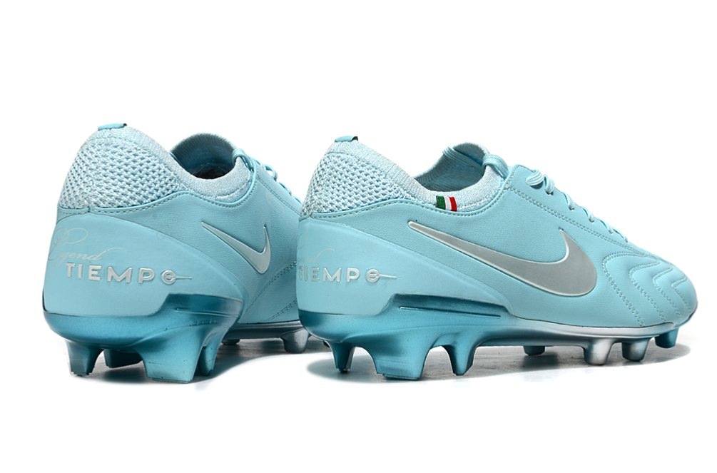 Chuteira Nike Tiempo Legend 10 FG -  Azul e Prata - Edição Especial