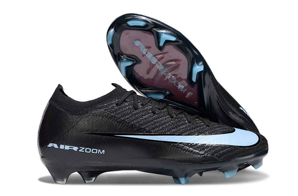 Chuteira Nike Air Zoom Mercurial Vapor 16 Elite FG - Preta e Azul - Shadow Pack