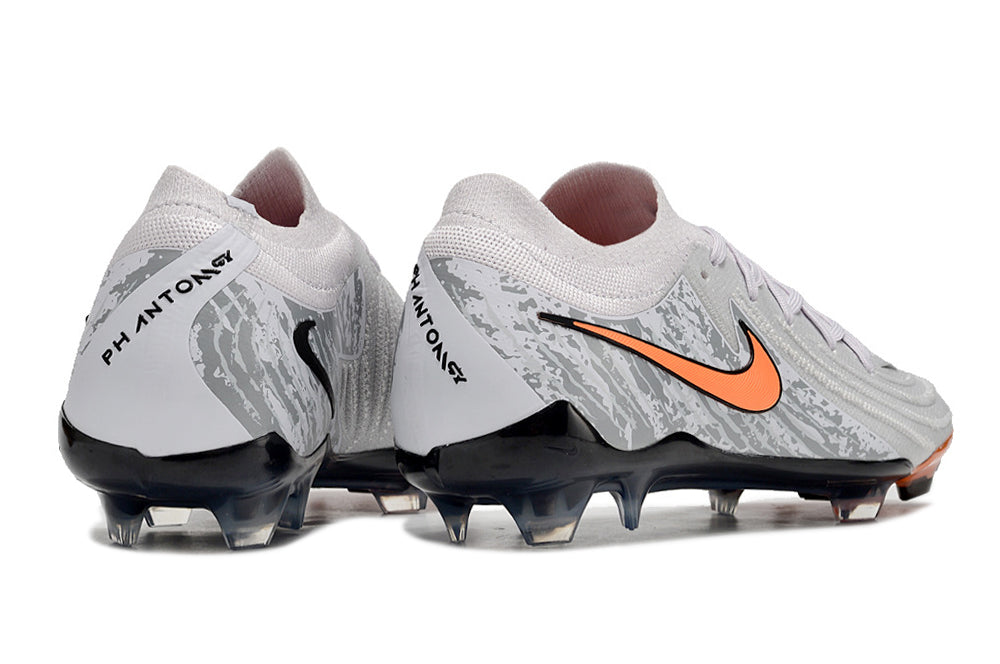 Chuteira Nike Phantom GX II FG - Cinza e Laranja