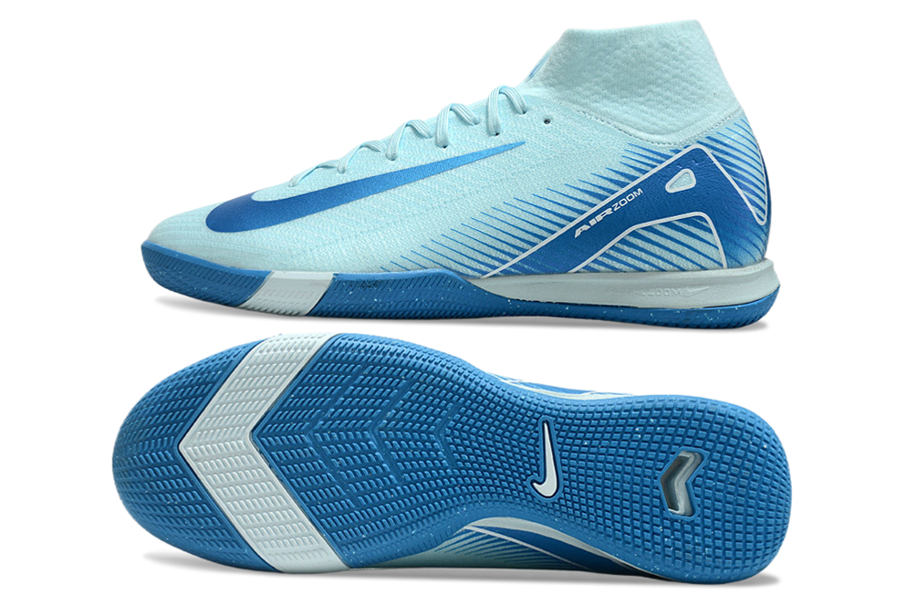 Chuteira Futsal Nike Air Zoom Mercurial Superfly 10 Elite  IC - Azul