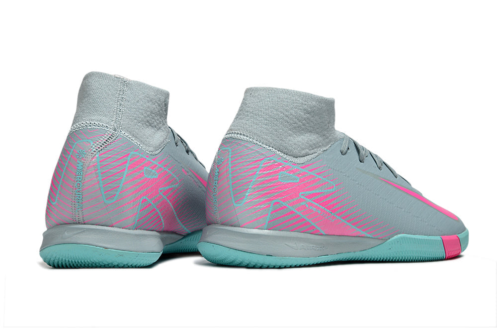 Chuteira Futsal Nike Air Zoom Mercurial Superfly 10 Elite  IC - Azul e Rosa