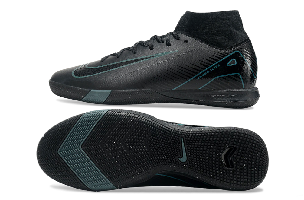 Chuteira Futsal Nike Air Zoom Mercurial Superfly 10 Elite  IC - Preta
