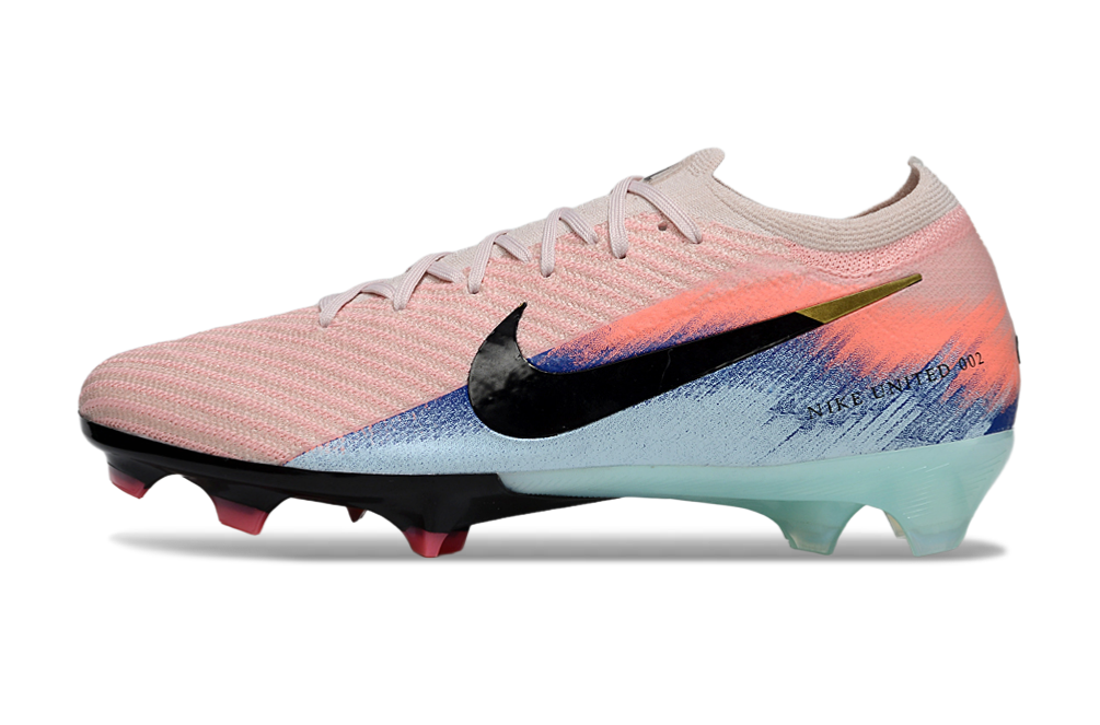Chuteira Nike Air Zoom Mercurial Vapor 16 Elite FG - Rosa, Azul e Preta