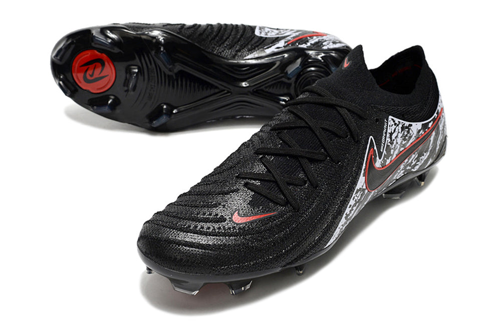 Chuteira Nike Phantom GX II FG - Preta, Branca e Vermelha